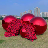 Red Inflatable Mirror Ball Reusable Big Bubble Balloon – ubackdrop