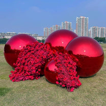 Red Inflatable Mirror Ball Reusable Big Bubble Balloon – ubackdrop