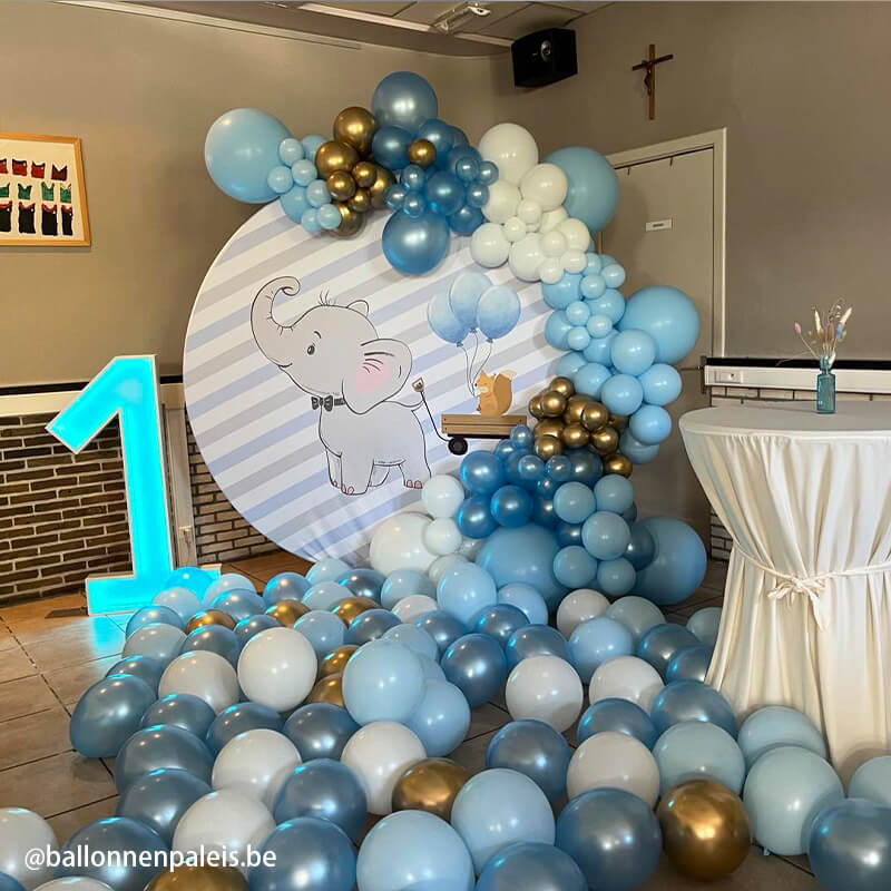 Party & Hoop Balloon Circle Loop Flower Arch Photo Booth Backdrop Stand Round Backdrop-ubackdrop