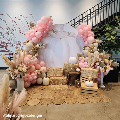 Party & Hoop Balloon Circle Loop Flower Arch Photo Booth Backdrop Stand Round Backdrop-ubackdrop