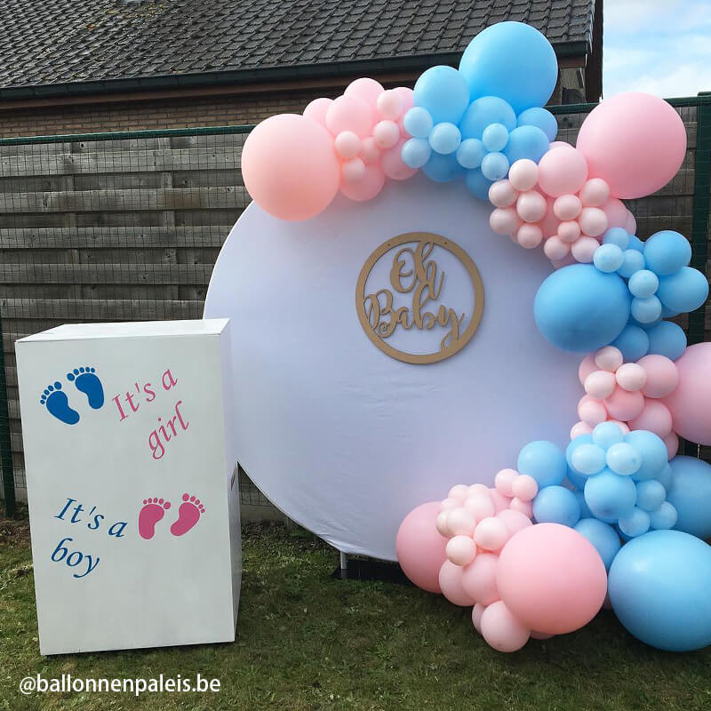 Party & Hoop Balloon Circle Loop Flower Arch Photo Booth Backdrop Stand Round Backdrop-ubackdrop