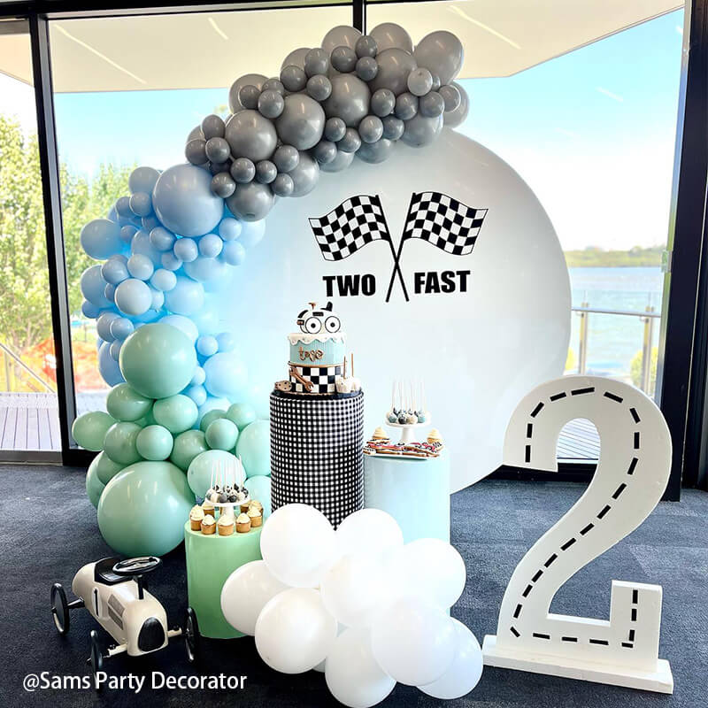 Party & Hoop Balloon Circle Loop Flower Arch Photo Booth Backdrop Stand Round Backdrop-ubackdrop