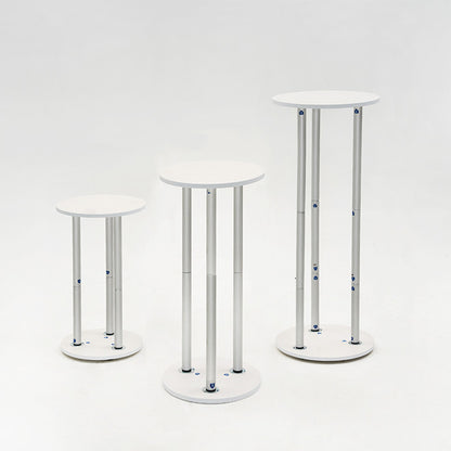 Round Display Cylinder Pedestals with Covers-ubackdrop