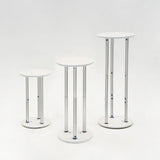 Round Display Cylinder Pedestals with Covers