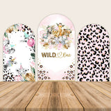 Safari Wild One Arch Backdrop for Kids First Birthday Party Decoration