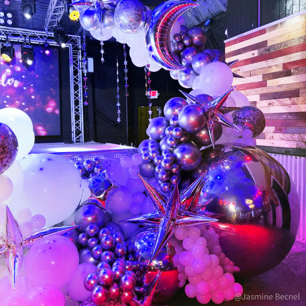 Silver Inflatable Mirror Ball Reusable Big Bubble Balloon-ubackdrop