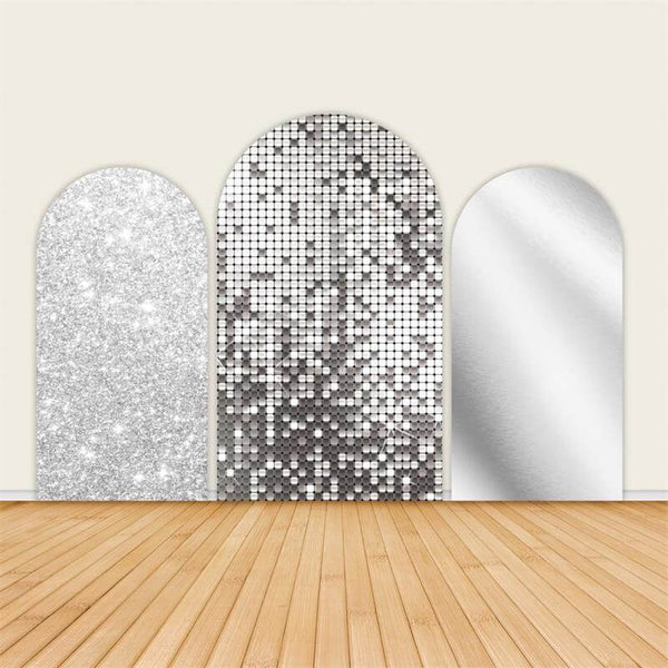 Silver Glitter Party Arch Backdrop Cover – ubackdrop