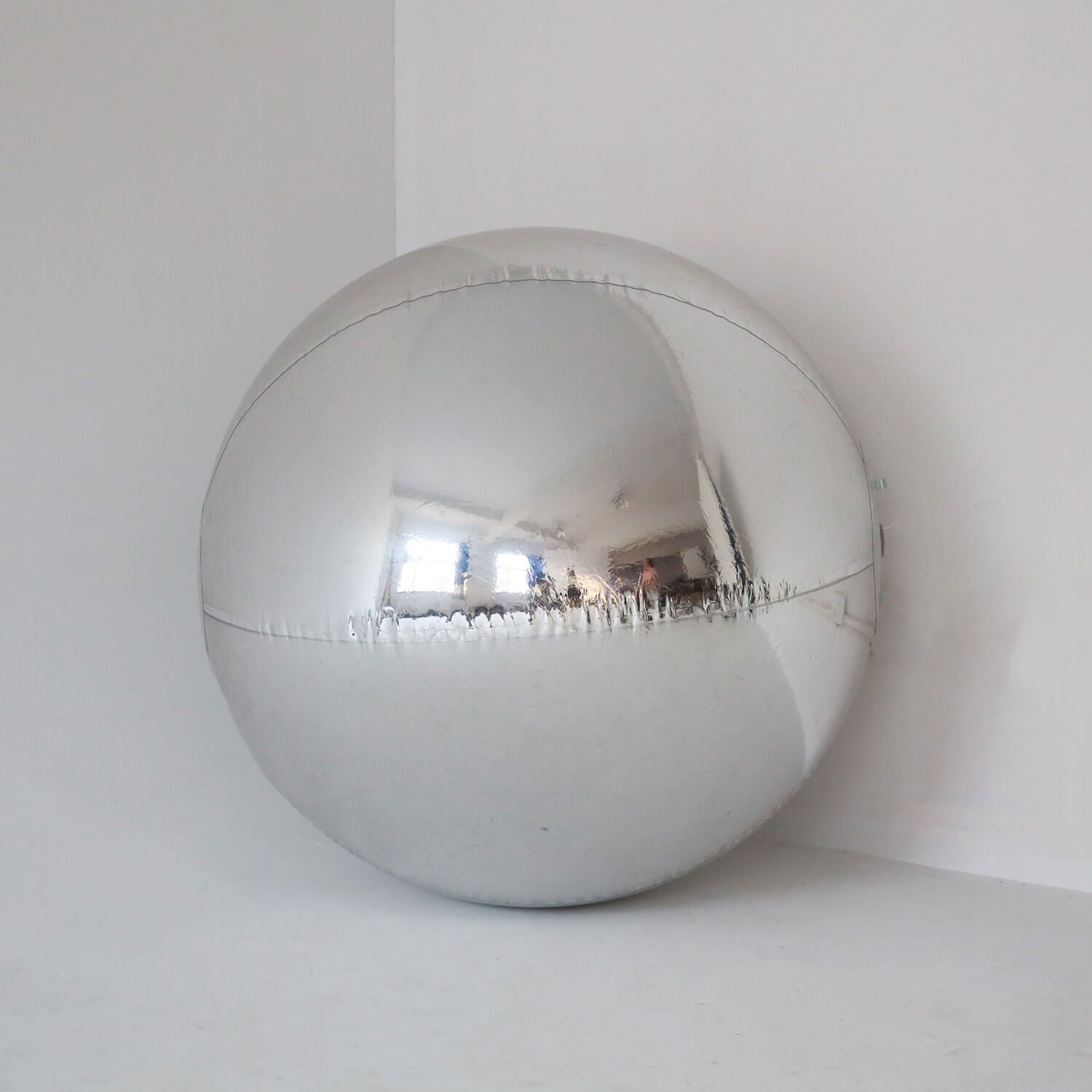 Sliver Inflatable Mirror Ball Reusable Big Bubble Balloon-ubackdrop