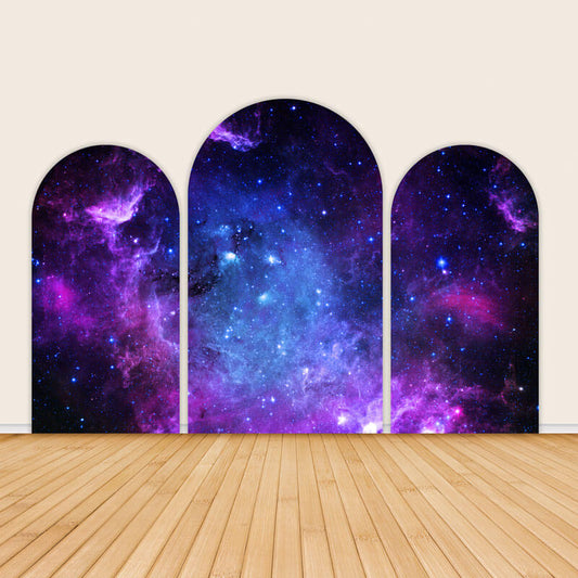 Starry Sky Theme Happy Birthday Party Arch Backdrop-ubackdrop