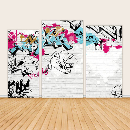 Street Graffiti Art Theme Party Backdrop Cover-ubackdrop