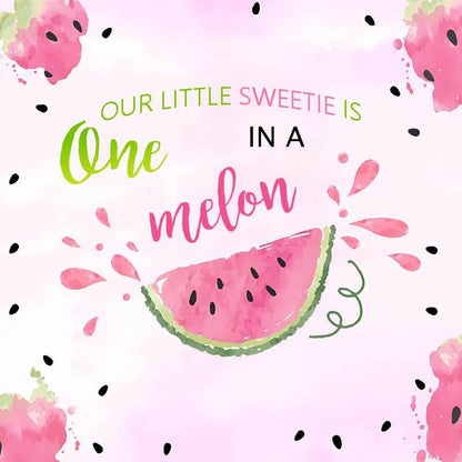 Sweet Watermelon Theme 1st Happy Birthday Party Decoration-ubackdrop