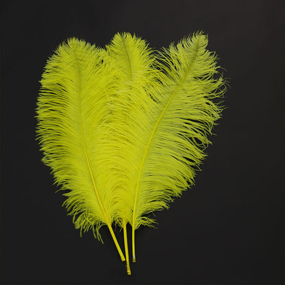 24"-26" Yellow Natural Ostrich Feathers Centerpiece Filler