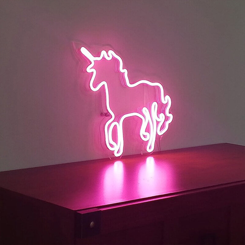 Unicorn Animal Modeling LED Neon lights Kids Birthday Decoration Lights-ubackdrop