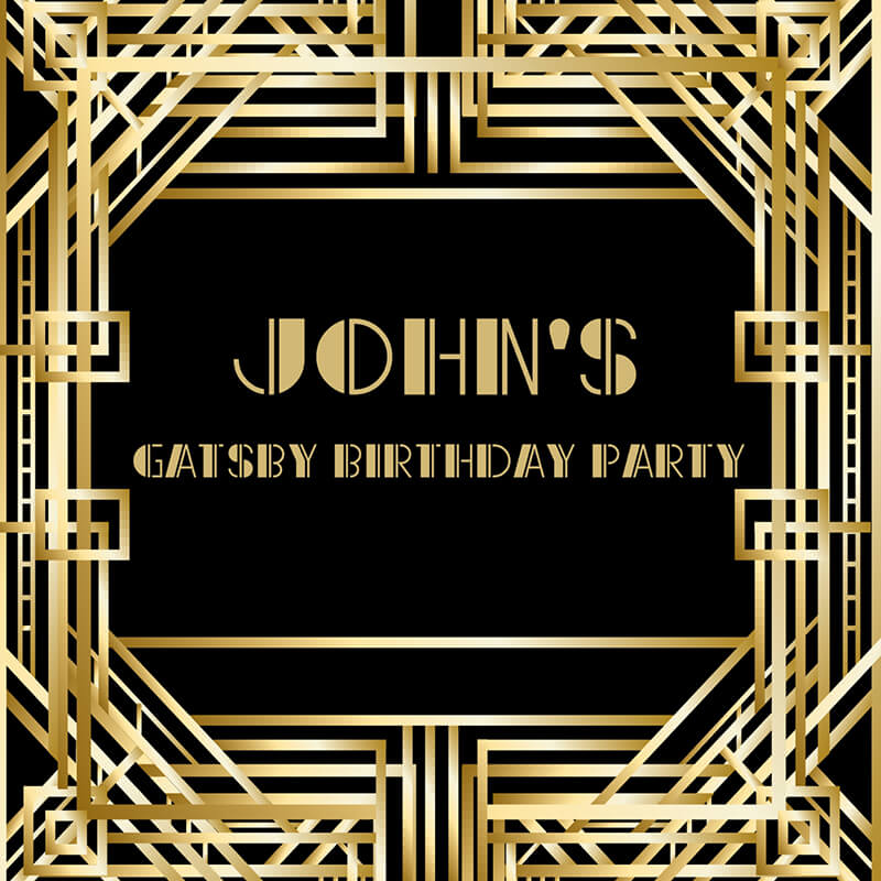 Vintage Gatsby Party Backdrop Roaring Birthday Party Decoration-ubackdrop