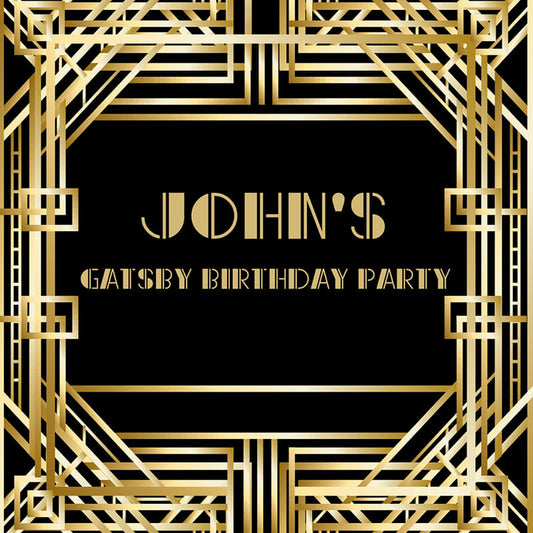 Vintage Gatsby Party Backdrop Roaring Birthday Party Decoration-ubackdrop