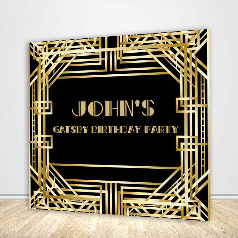 Vintage Gatsby Party Backdrop Roaring Birthday Party Decoration-ubackdrop
