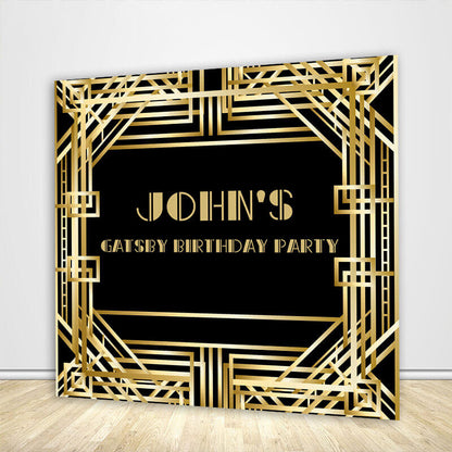 Vintage Gatsby Party Backdrop Roaring Birthday Party Decoration-ubackdrop