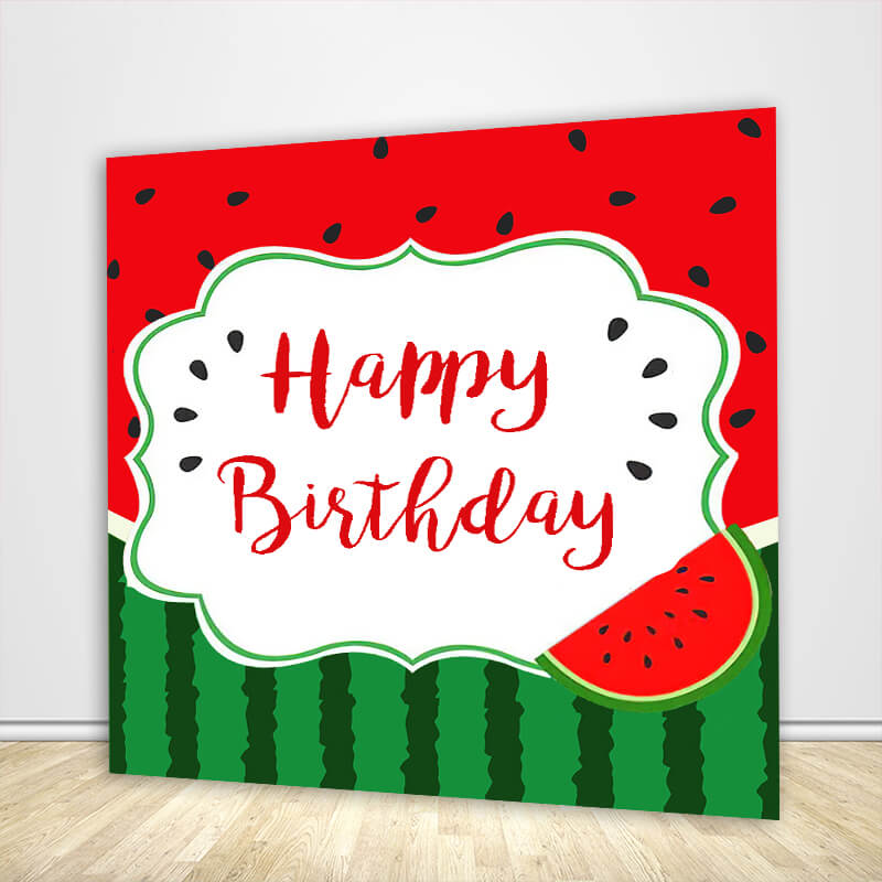 Watermelon Themed Kids Birthday Party Decoration Backdrop-ubackdrop