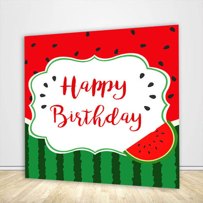 Watermelon Themed Kids Birthday Party Decoration Backdrop-ubackdrop