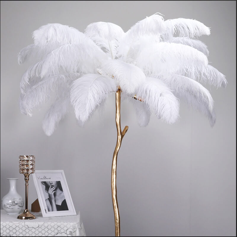 24"-26" White Natural Ostrich Feathers Centerpiece Filler