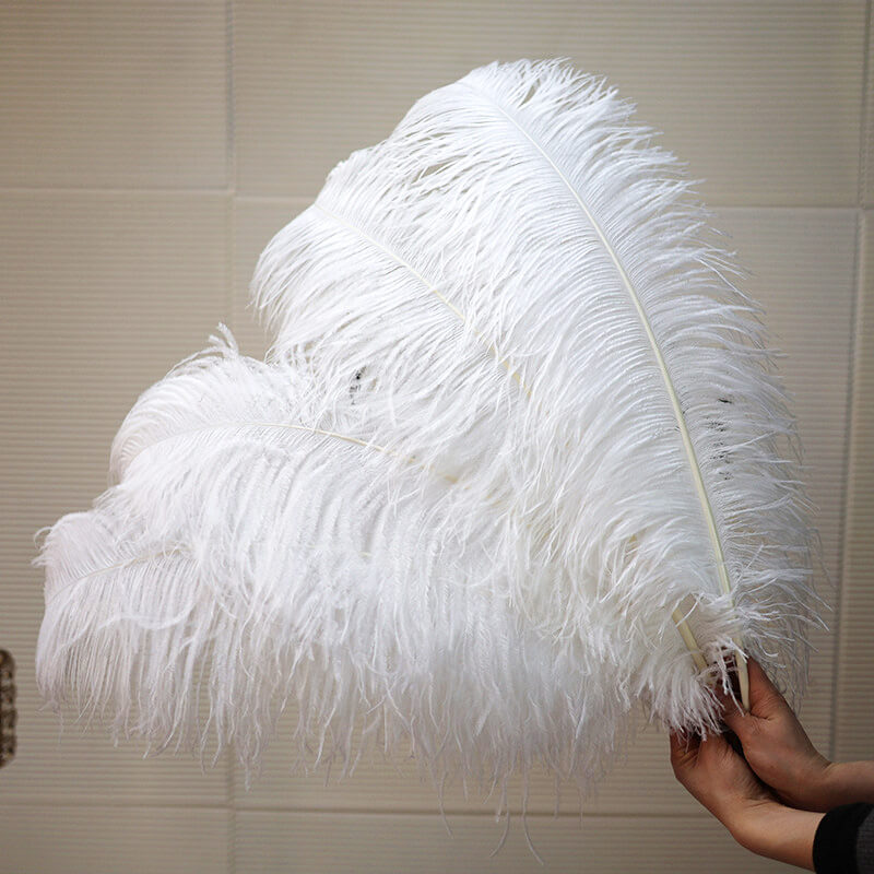 24"-26" White Natural Ostrich Feathers Centerpiece Filler