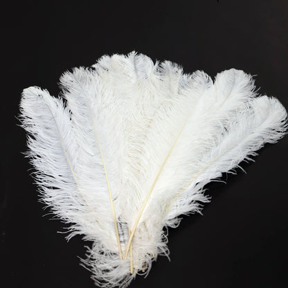 24"-26" White Natural Ostrich Feathers Centerpiece Filler