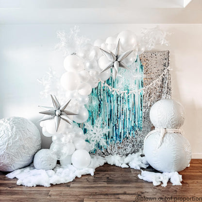 White Inflatable Mirror Ball Reusable Big Bubble Balloon-ubackdrop