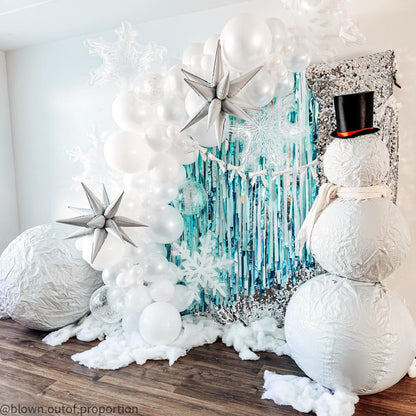 White Inflatable Mirror Ball Reusable Big Bubble Balloon-ubackdrop