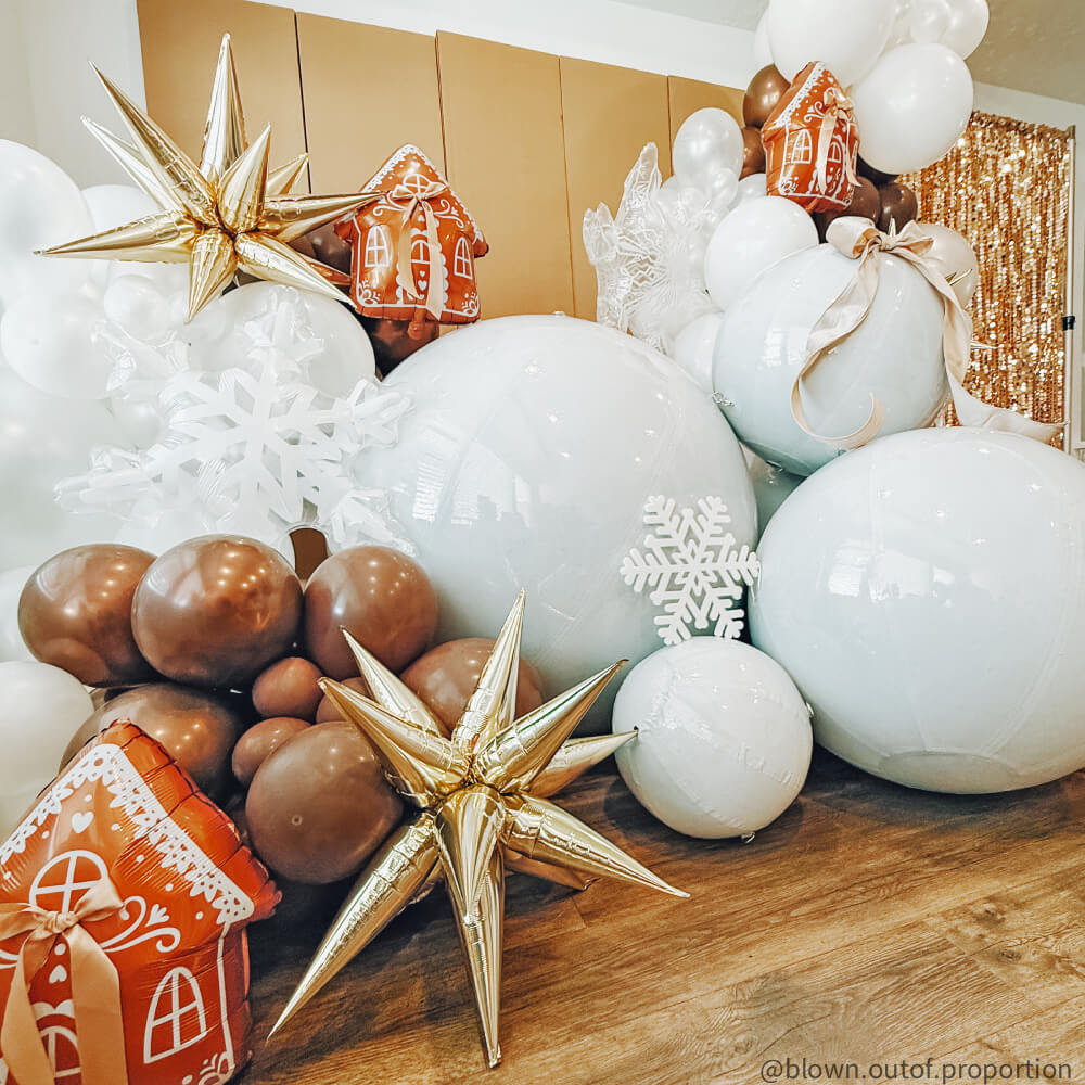 White Inflatable Mirror Ball Reusable Big Bubble Balloon-ubackdrop