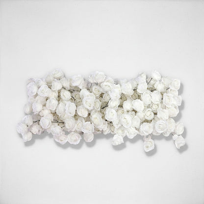 White Rose Hanging Flower Runner Wedding Backdrop Decor-ubackdrop