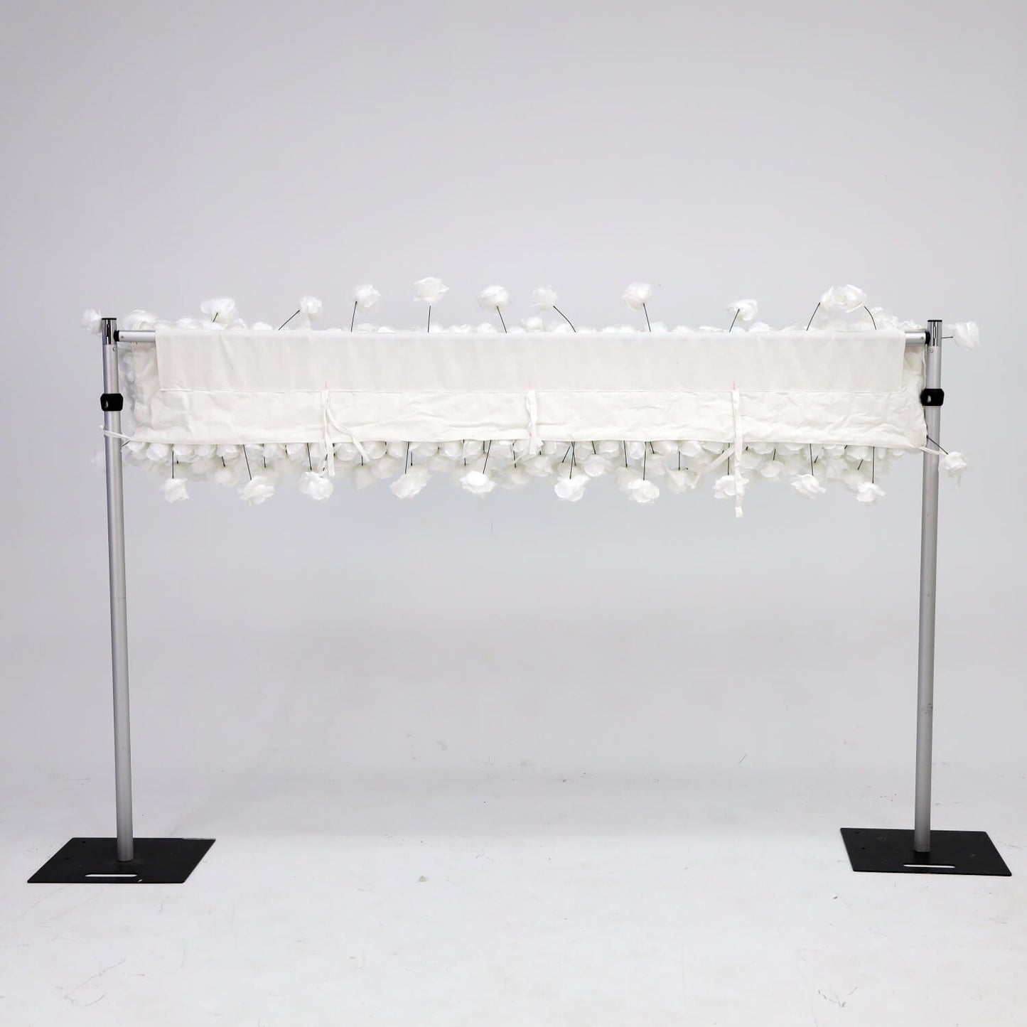 White Rose Hanging Flower Runner Wedding Backdrop Decor-ubackdrop