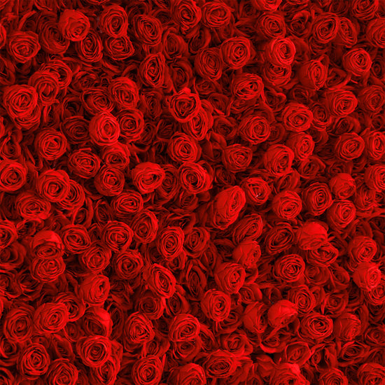 Full Red Roses Fabric Flower Wall For Wedding Arrangement Romantic Atm ...
