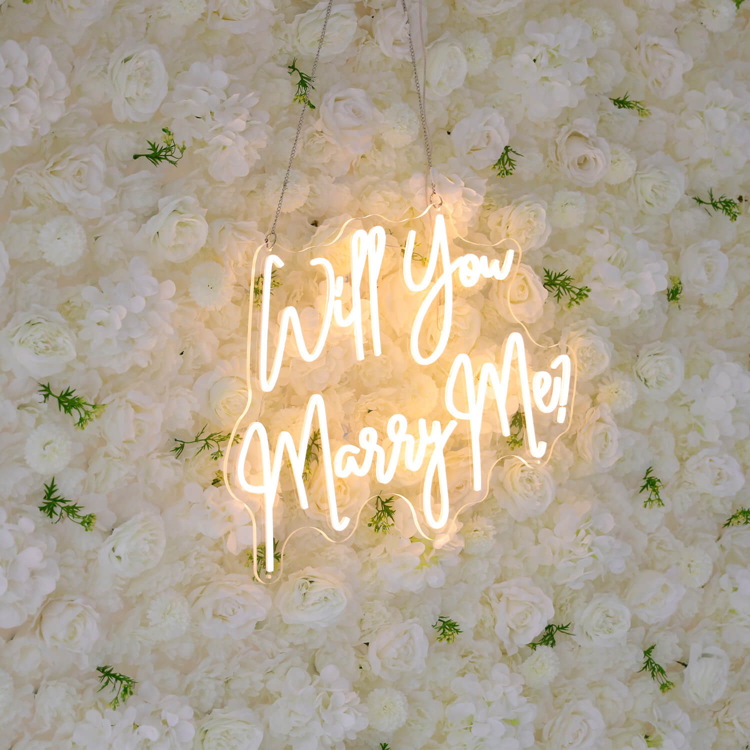 Will You Marry Me LED Neon Sign Proposal Party Decoration Backdrop-ubackdrop
