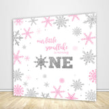 Winter Our Little Snowflake Is Turning One Birthday Party Backdrop