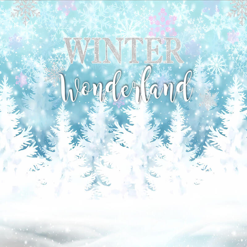 Winter Wonderland Theme Party Backdrop Decoration-ubackdrop