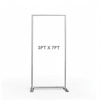 3x7ft Party Backdrop Stand Party Decor Baby Shower Birthday Rectangular Wall Stand-ubackdrop