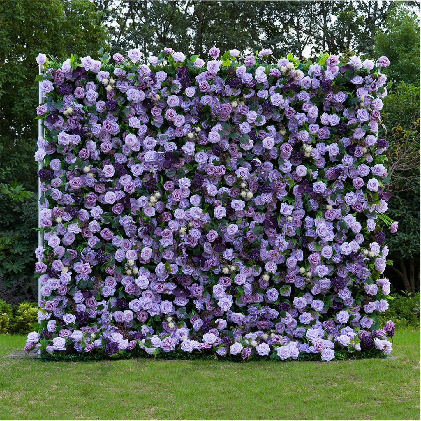 5D Purple Rose Flower Backdrop Rolling Up Curtain for Wedding Event Party Decor