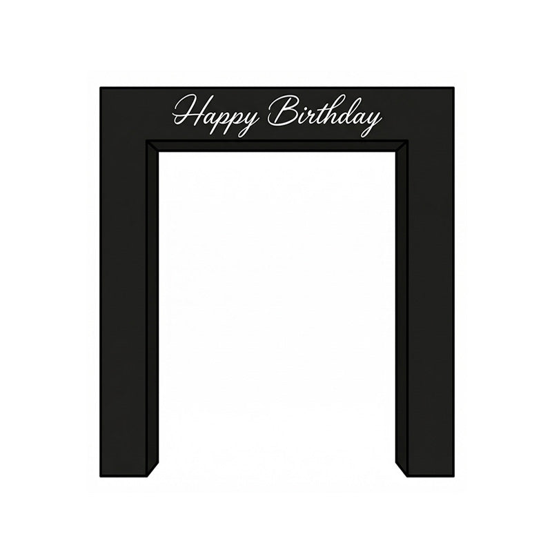 6.5x7.5ft 3D Double-Tube Rectangular Arch Backdrop Stand for Party & Event Decoration-ubackdrop
