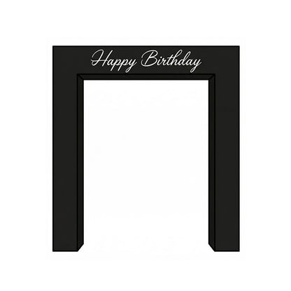 6.5x7.5ft 3D Double-Tube Rectangular Arch Backdrop Stand for Party & Event Decoration-ubackdrop