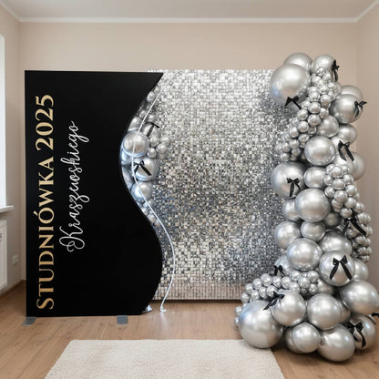 4x7ft Half Vase Backdrop Metal Frame Stand for Birthday Event Decoration-ubackdrop