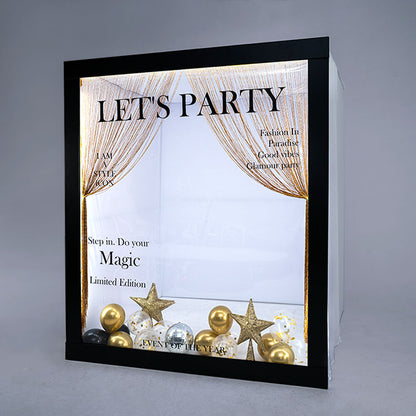 6.5x7.5ft Magazine Photo Booth Party Photo Box-ubackdrop