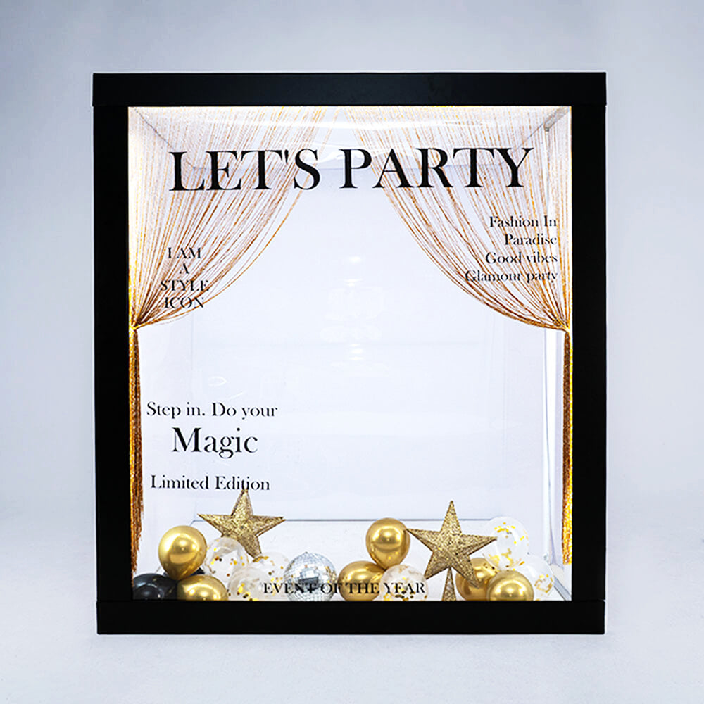 6.5x7.5ft Magazine Photo Booth Party Photo Box-ubackdrop