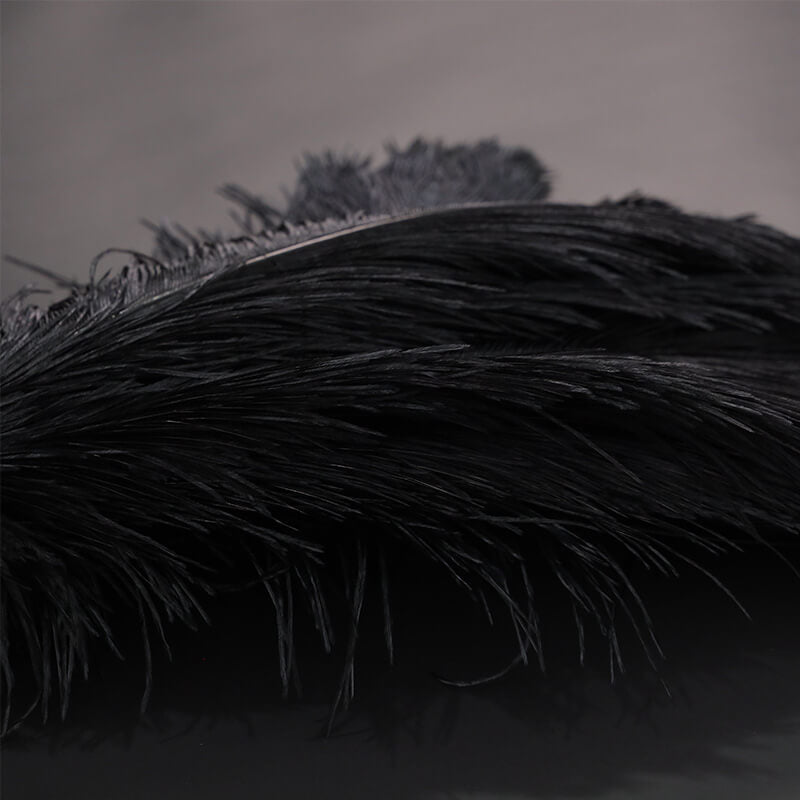 24"-26" Length Black Natural Ostrich Feathers Centerpiece Filler-ubackdrop