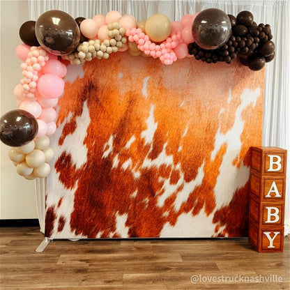 8x7.5ft Double-sided Tension Fabric Pillow Backdrop Cover and Stand-ubackdrop