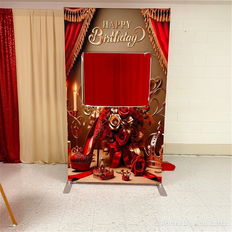 4x7ft Hollow Collapsible Panel Party Photo Booth Backdrop Stand-ubackdrop