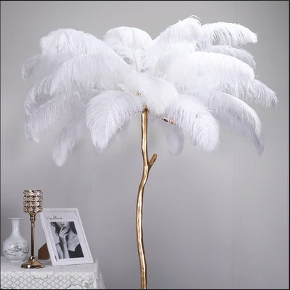 24"-26" Length White Natural Ostrich Feathers Centerpiece Filler-ubackdrop