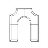 8x10ft Arc de Triomphe Frame Party Backdrop Stand