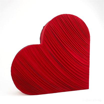 3D 8x8ft Double Layer Side Laying Heart for Party Decor Backdrop Stand-ubackdrop