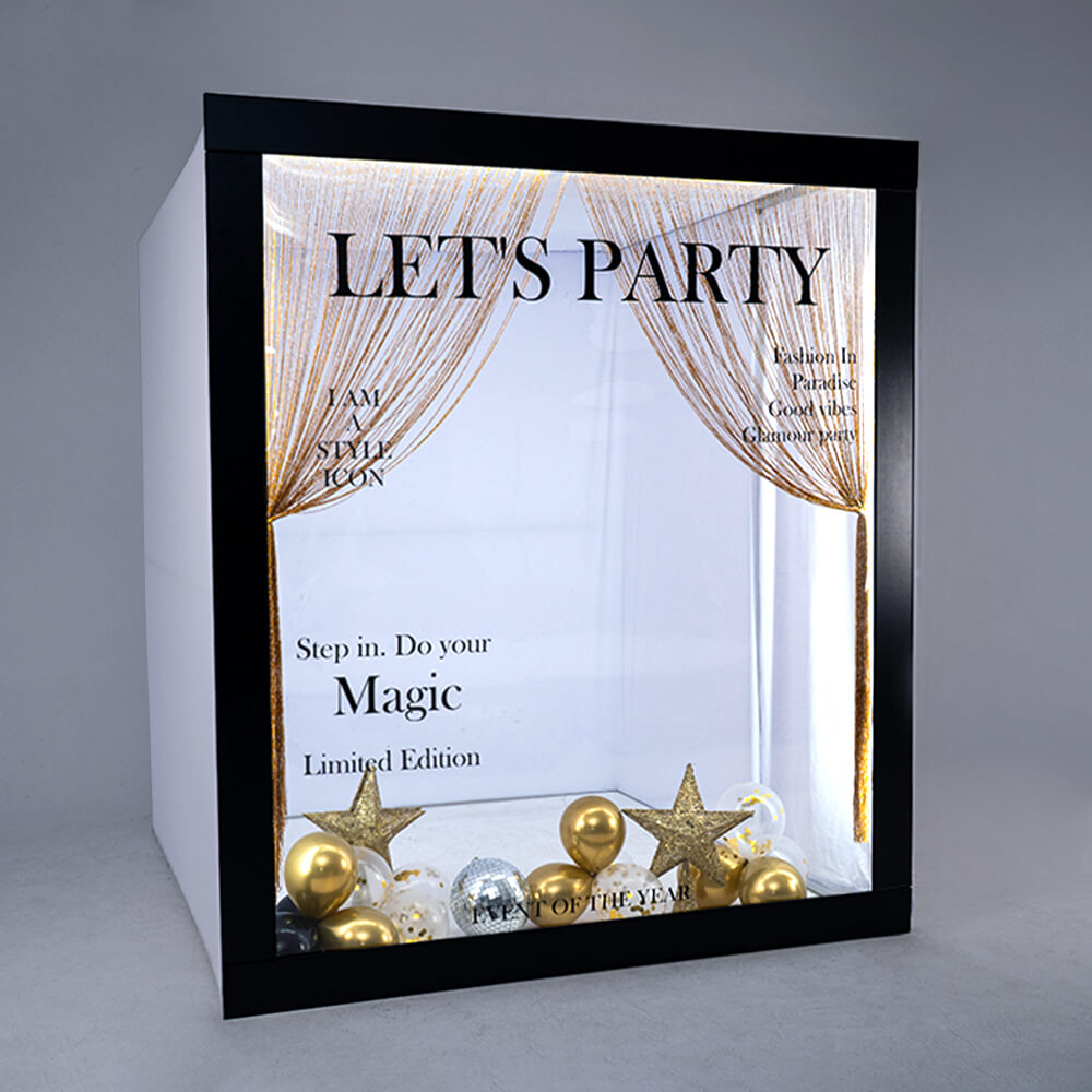 6.5x7.5ft Magazine Photo Booth Party Photo Box-ubackdrop