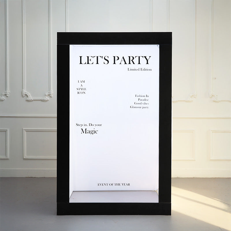 3.9x6.5ft Magazine Photo Booth Box for Small Party Photos & Event ...